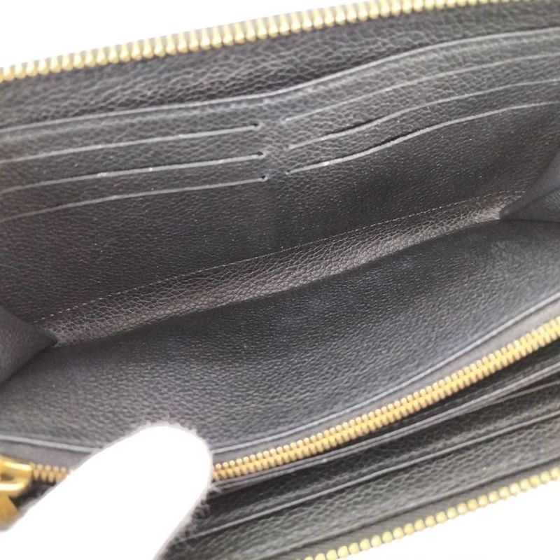 Louis Vuitton Zippy Wallet Zip Around Monogram Empreinte Noir Black