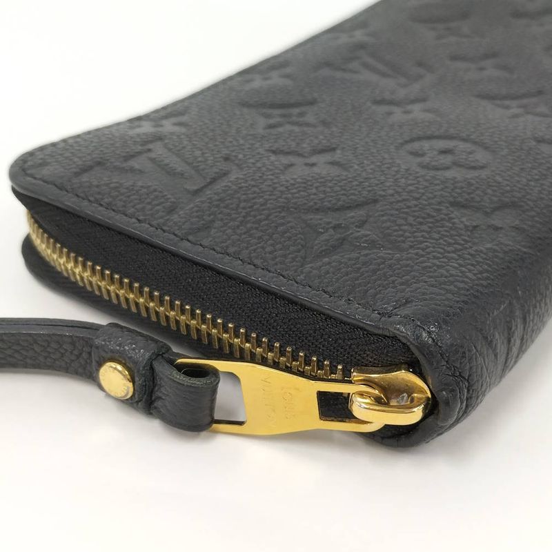 Louis Vuitton Zippy Wallet Zip Around Monogram Empreinte Noir Black