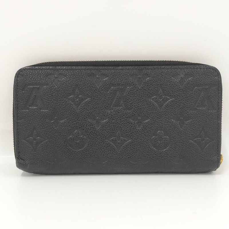 Louis Vuitton Zippy Wallet Zip Around Monogram Empreinte Noir Black
