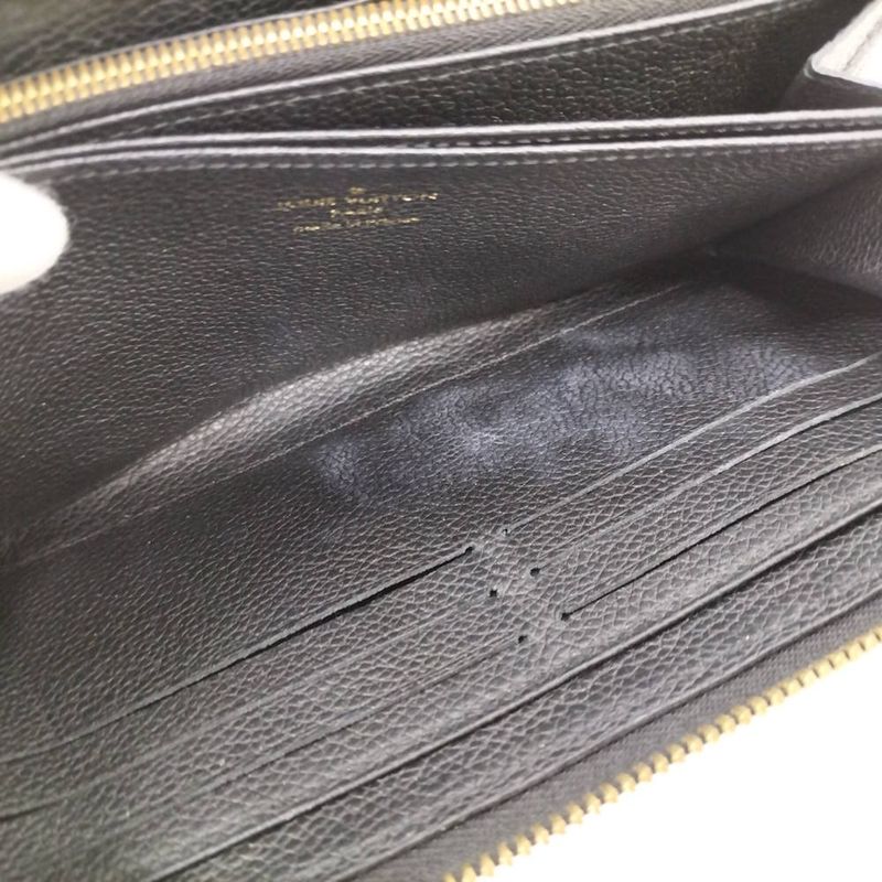 Louis Vuitton Zippy Wallet Zip Around Monogram Empreinte Noir Black
