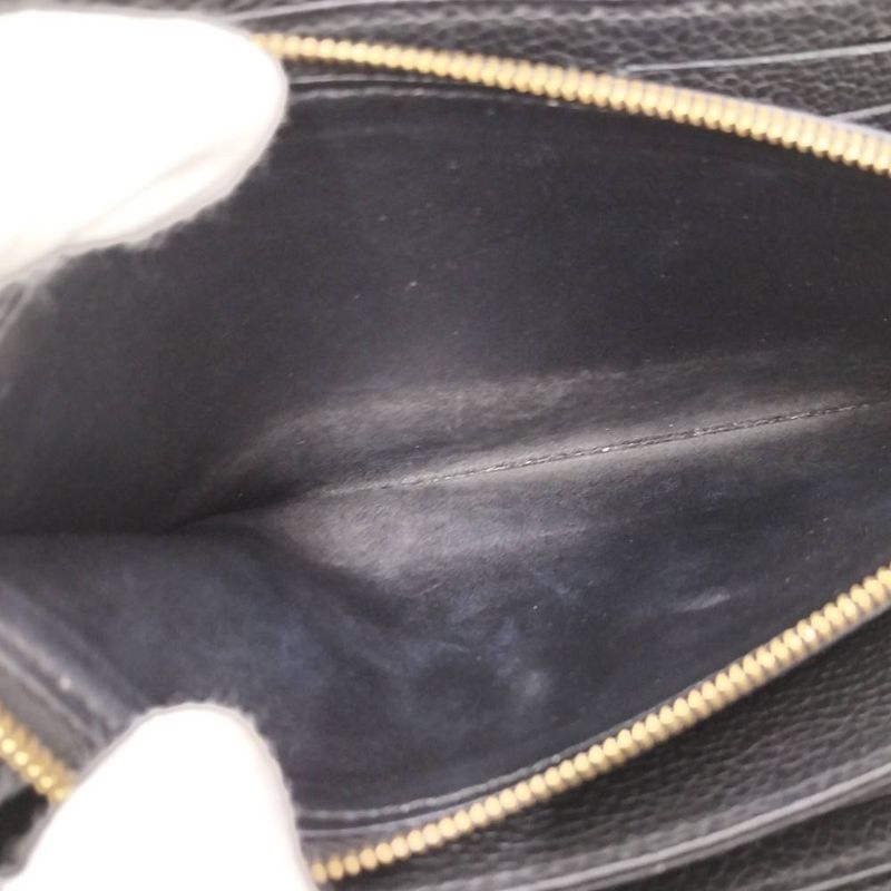 Louis Vuitton Zippy Wallet Zip Around Monogram Empreinte Noir Black