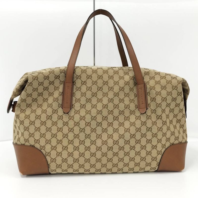 Gucci Boston Bag GG Canvas Beige