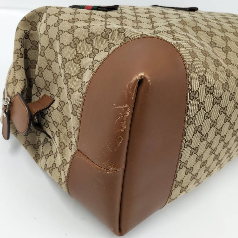 Gucci Boston Bag GG Canvas Beige