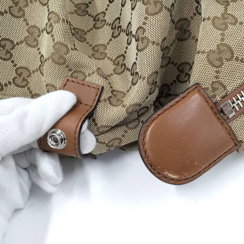 Gucci Boston Bag GG Canvas Beige