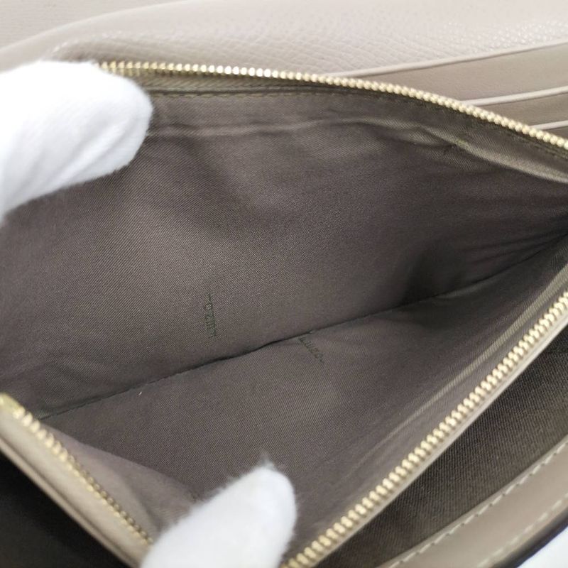 Fendi Chain Wallet F's Leather Grey