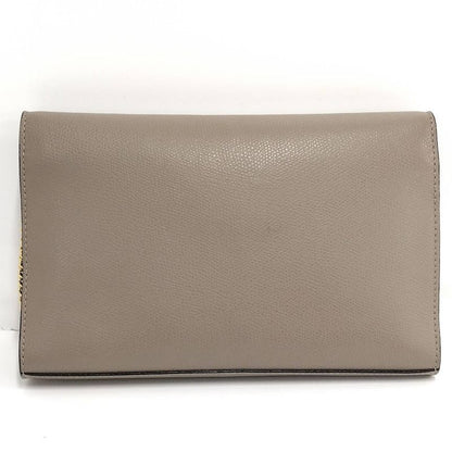 Fendi Chain Wallet F's Leather Grey