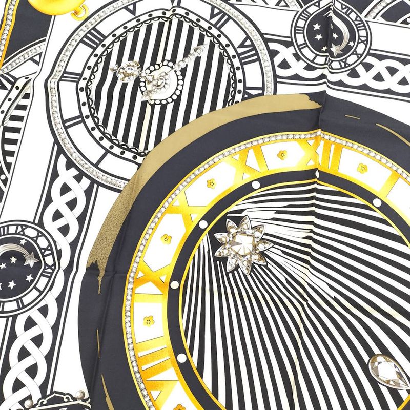 Cartier Scarf Watch Silk Scarf Black White