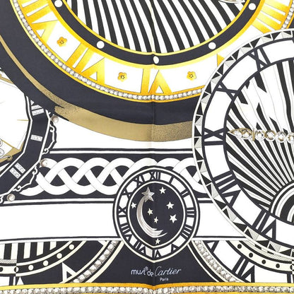 Cartier Scarf Watch Silk Scarf Black White
