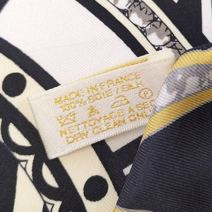 Cartier Scarf Watch Silk Scarf Black White