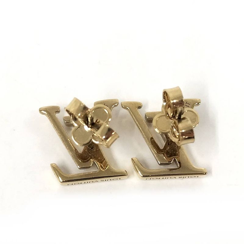 Louis Vuitton LV Iconic Earrings Plated Gold