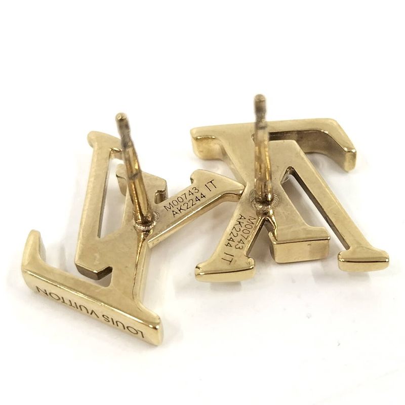 Louis Vuitton LV Iconic Earrings Plated Gold