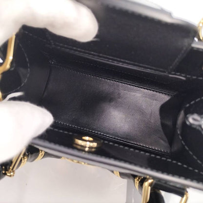 Gucci Diana Small Tote 2-Way Shoulder Bag Leather Black