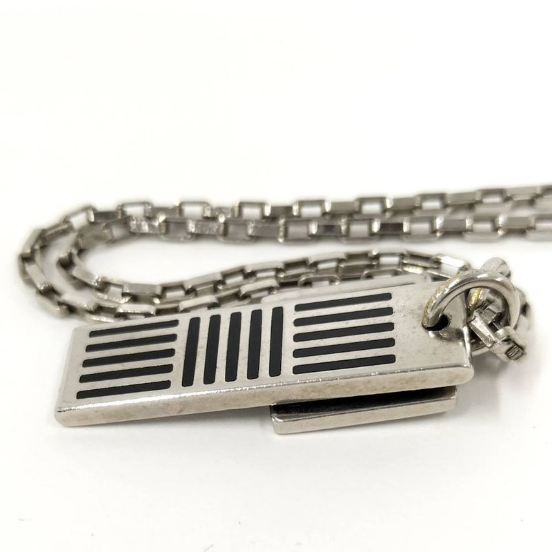 Louis Vuitton Collier Damier Colors Necklace Plated Silver