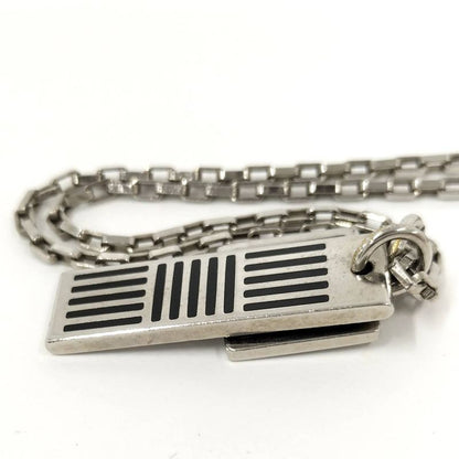 Louis Vuitton Collier Damier Colors Necklace Plated Silver