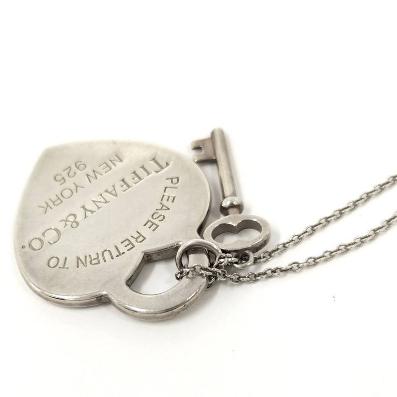 Tiffany & Co Heart Tag Necklace Silver