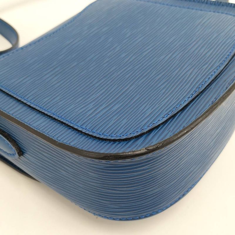 Louis Vuitton Saint Cloud Shoulder Bag Epi Toledo Blue