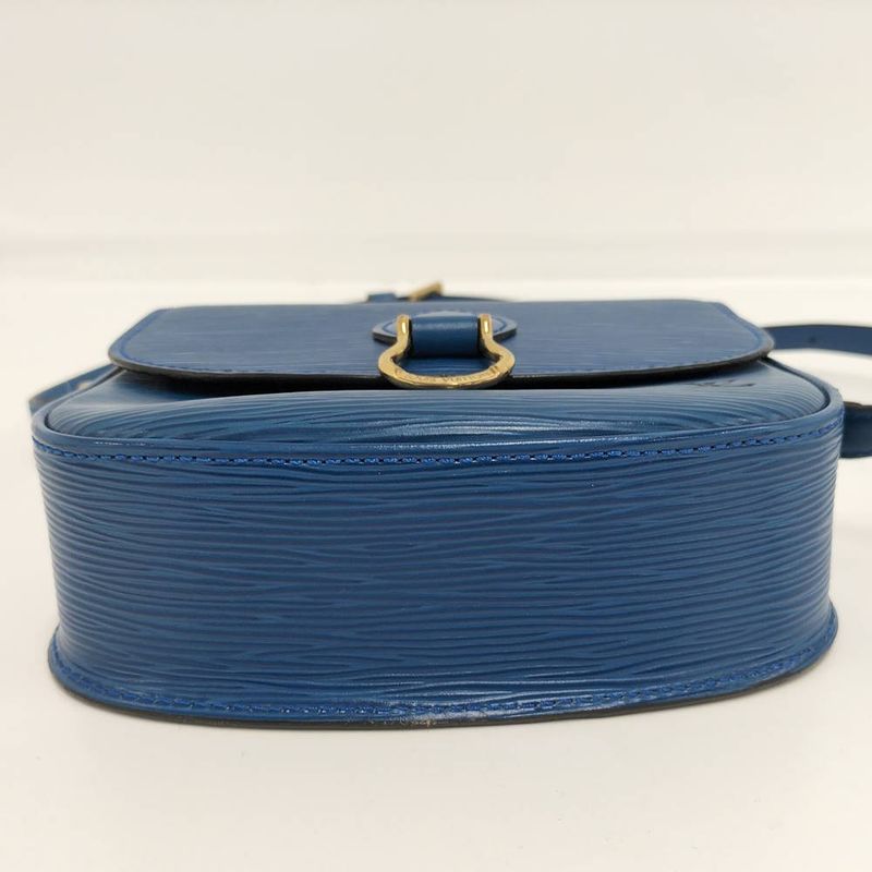 Louis Vuitton Saint Cloud Shoulder Bag Epi Toledo Blue