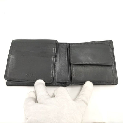 Bottega Veneta Bifold Wallet Intrecciato Leather Gray