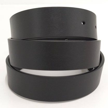 Dior Belt Logo Line Stone Leather Black List 75