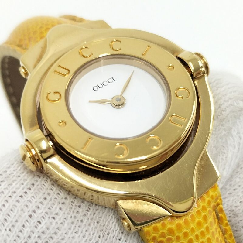 Gucci Bangle Watch Turn Type Quartz