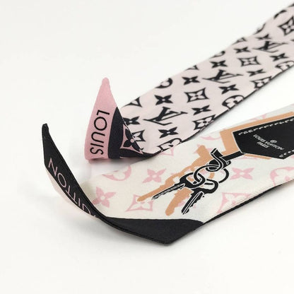Louis Vuitton Bandeau BB Rising Confidential Scarf Silk Pink