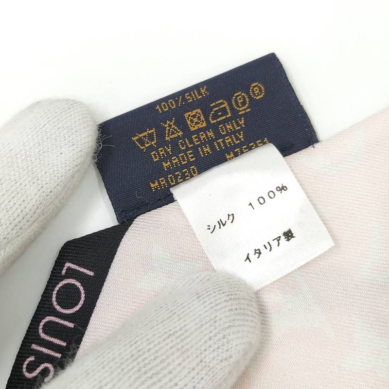 Louis Vuitton Bandeau BB Rising Confidential Scarf Silk Pink