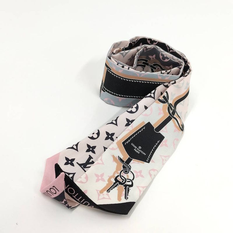 Louis Vuitton Bandeau BB Rising Confidential Scarf Silk Pink