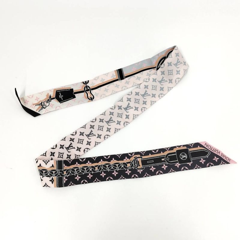 Louis Vuitton Bandeau BB Rising Confidential Scarf Silk Pink
