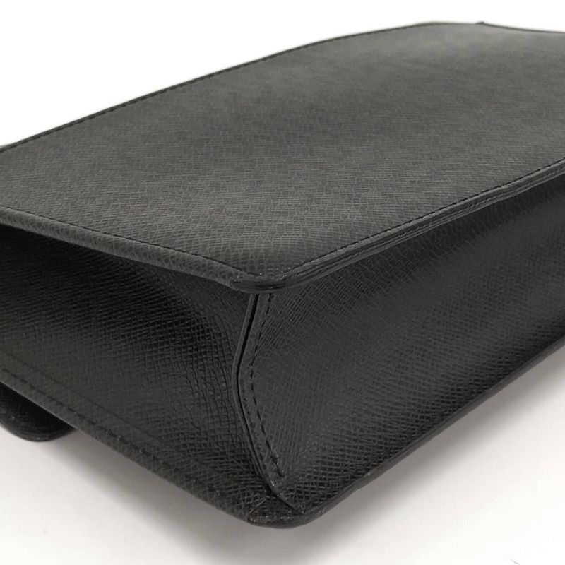 Louis Vuitton Selenga Clutch Taiga Ardoise