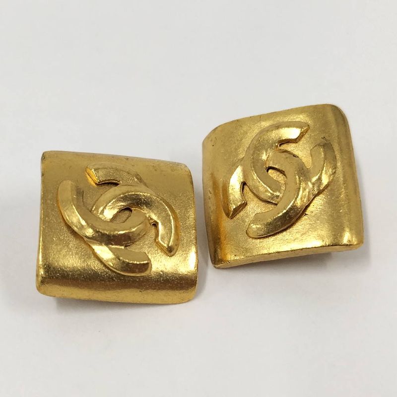 Chanel Earrings CC Logo Square