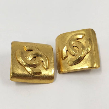 Chanel Earrings CC Logo Square