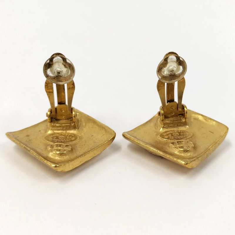 Chanel Earrings CC Logo Square
