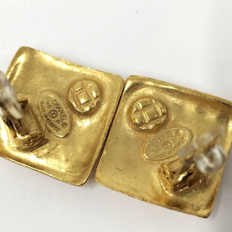 Chanel Earrings CC Logo Square
