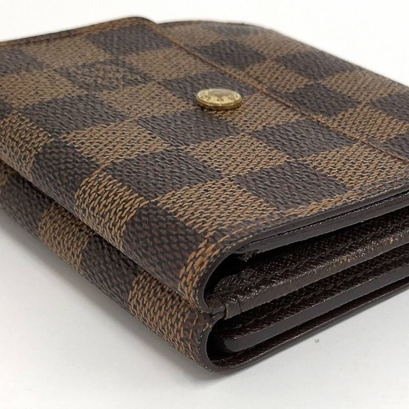Louis Vuitton Porte-Monnaie Billets Cult Cles Fold Wallet Damier Ebene