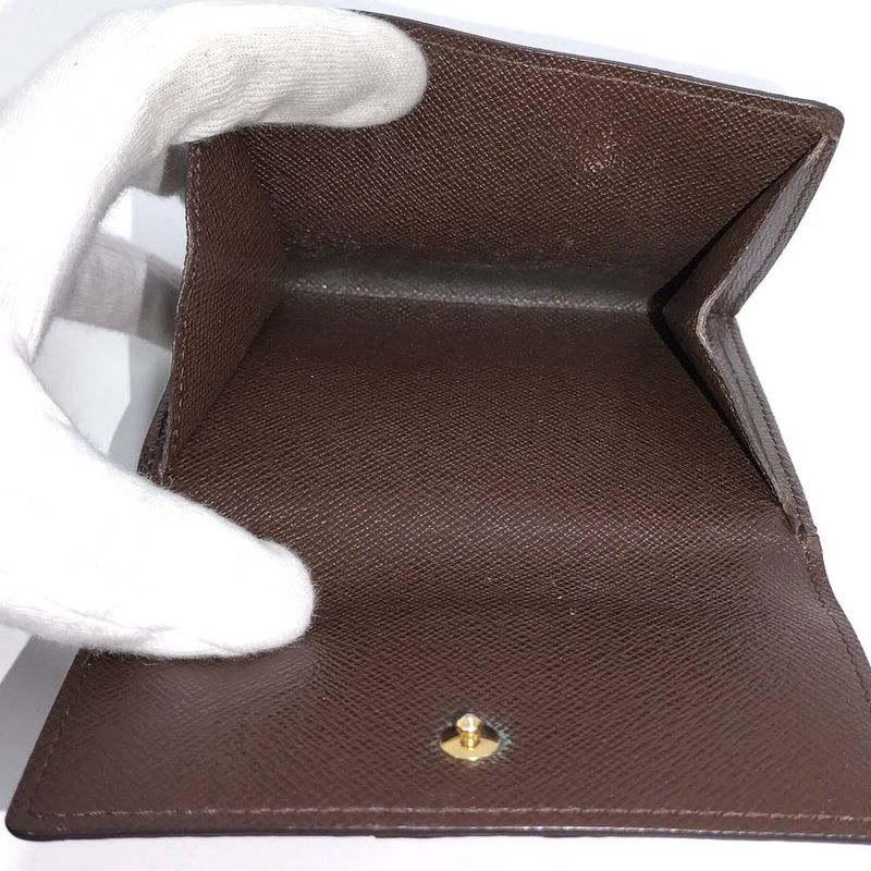 Louis Vuitton Porte-Monnaie Billets Cult Cles Fold Wallet Damier Ebene