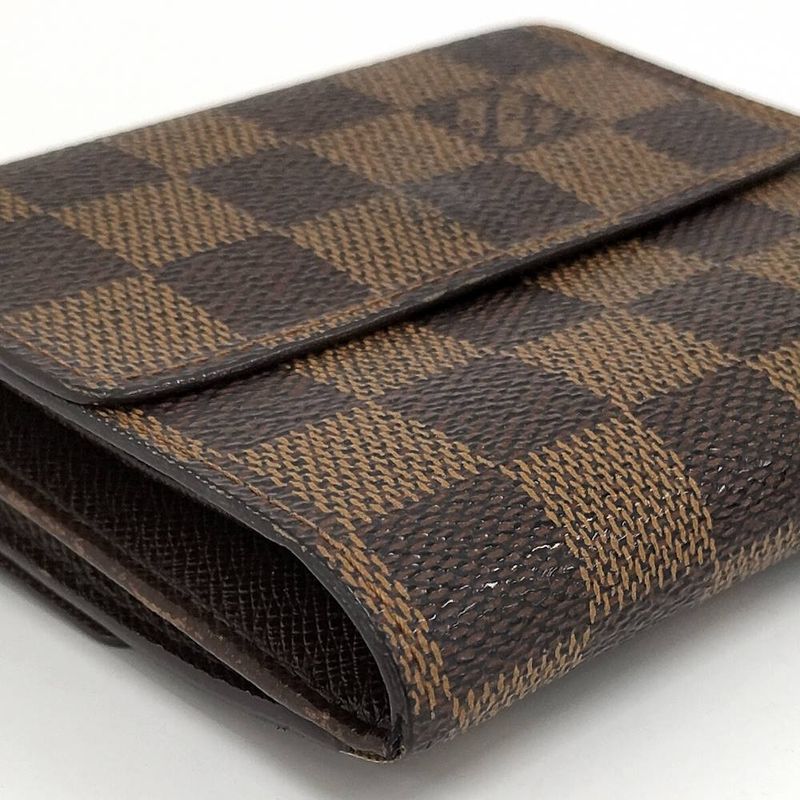 Louis Vuitton Porte-Monnaie Billets Cult Cles Fold Wallet Damier Ebene