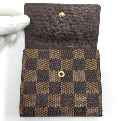 Louis Vuitton Porte-Monnaie Billets Cult Cles Fold Wallet Damier Ebene