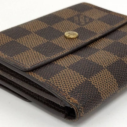 Louis Vuitton Porte-Monnaie Billets Cult Cles Fold Wallet Damier Ebene