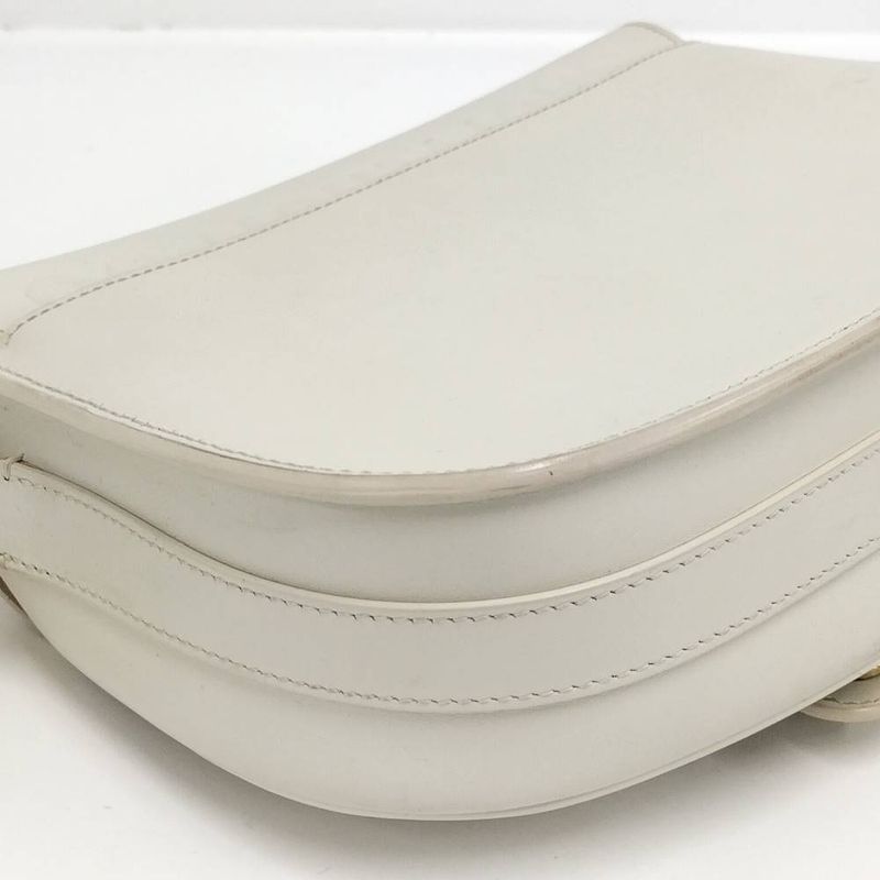 Dior Bobi Shoulder Bag Cdlogo Leather White
