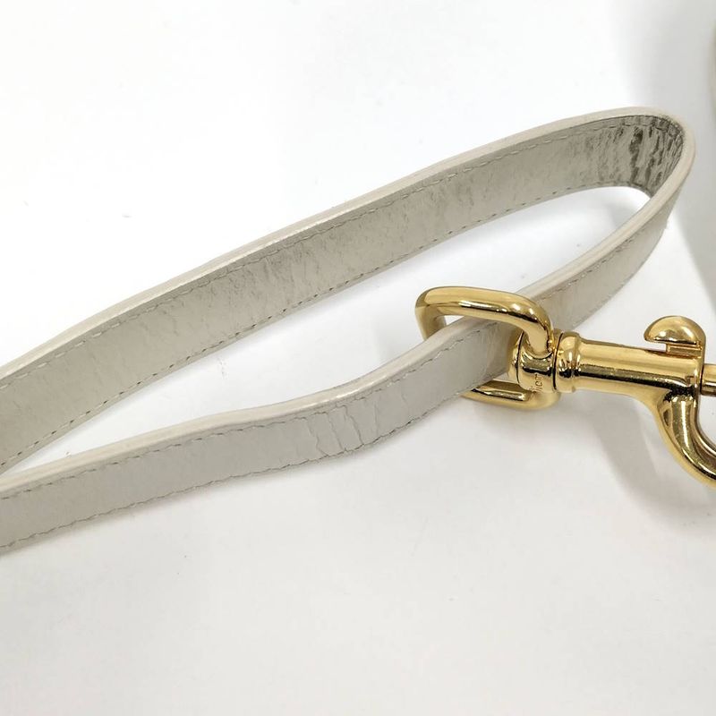 Dior Bobi Shoulder Bag Cdlogo Leather White