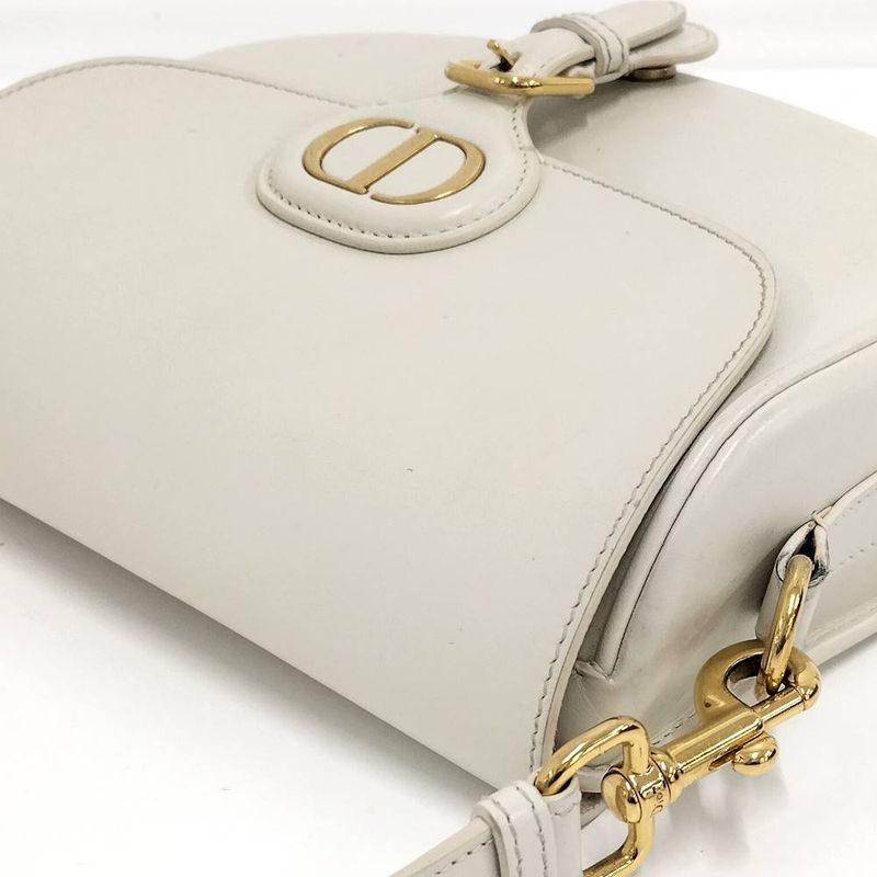 Dior Bobi Shoulder Bag Cdlogo Leather White