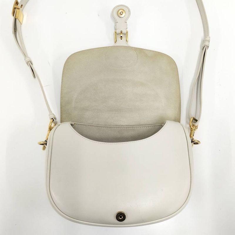 Dior Bobi Shoulder Bag Cdlogo Leather White