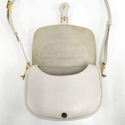 Dior Bobi Shoulder Bag Cdlogo Leather White