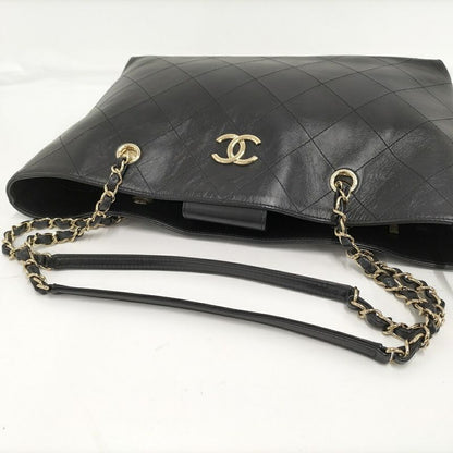 Chanel Chain Shoulder Bag Calf Black