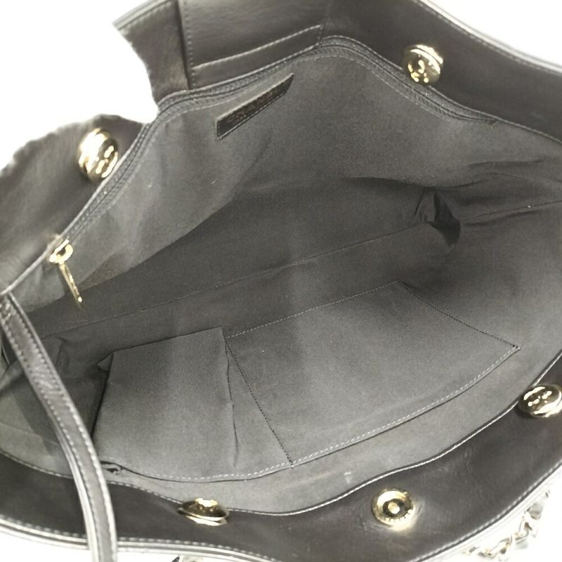 Chanel Chain Shoulder Bag Calf Black