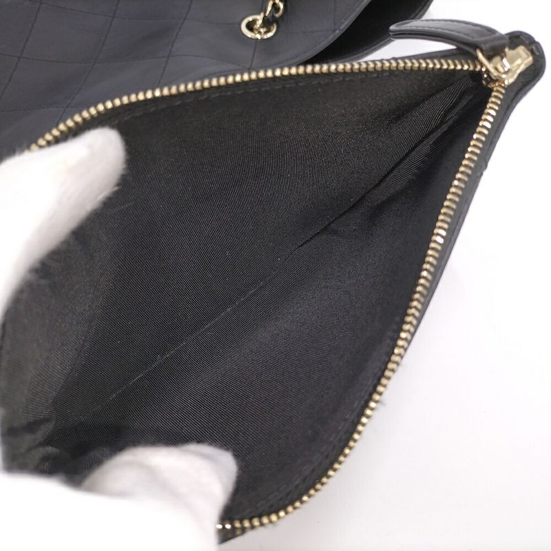 Chanel Chain Shoulder Bag Calf Black