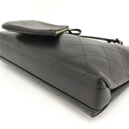 Chanel Chain Shoulder Bag Calf Black