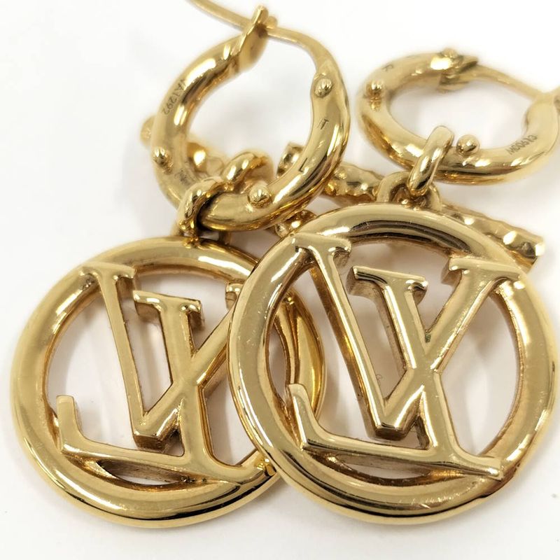 Louis Vuitton Boucle Doreille Baby e Earrings Plated Gold