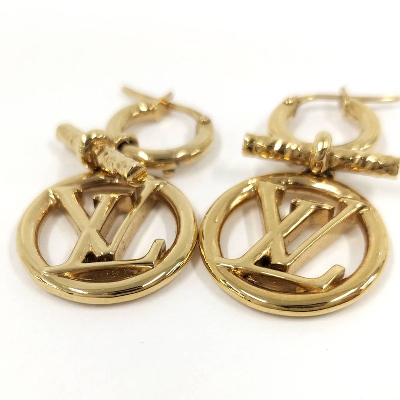 Louis Vuitton Boucle Doreille Baby e Earrings Plated Gold