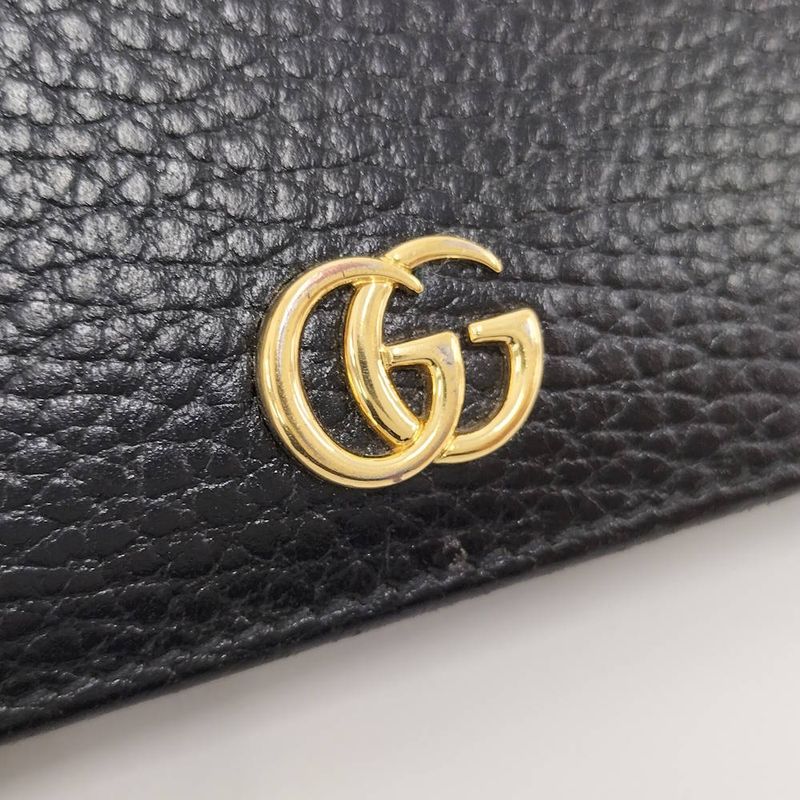 Gucci GG Marmont Bifold Wallet Leather Black